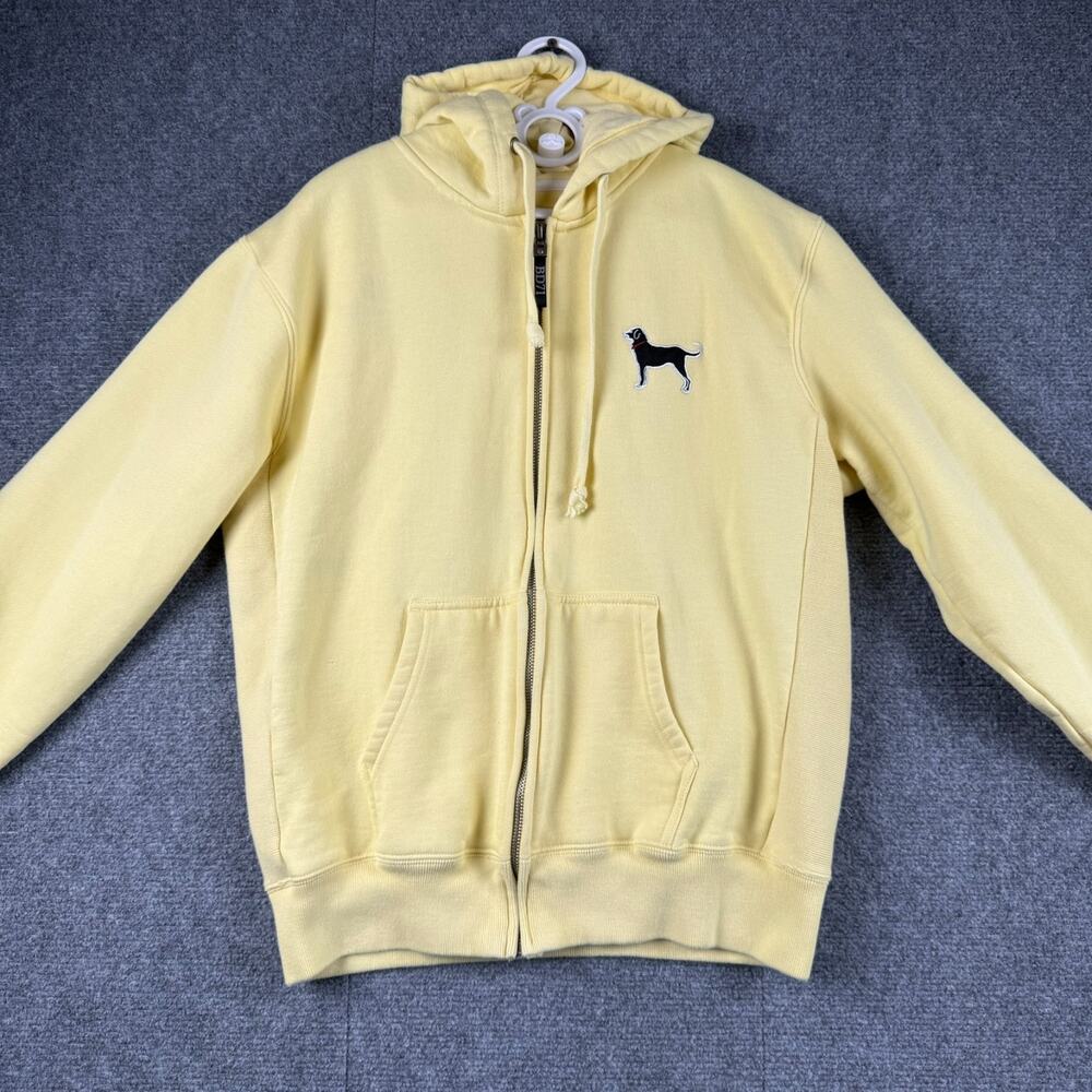 The Black Dog Full Zip Hoodie Yellow Youth XL Genuine Classic Apparel 1971